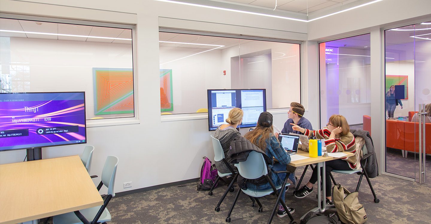 Interior of The Otto and Fran Walter Commons for Global Study and Engagement